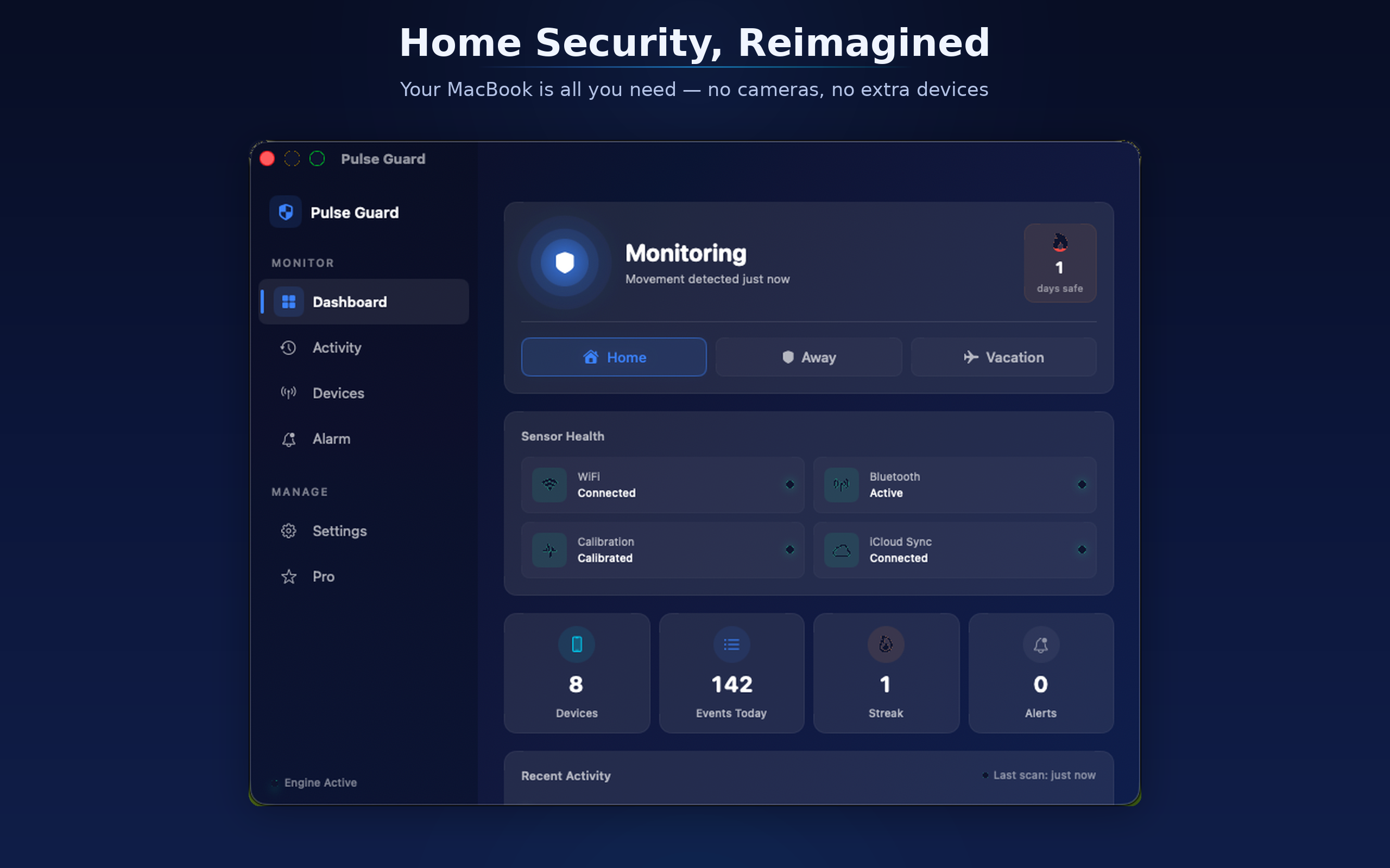 Pulse Guard dashboard