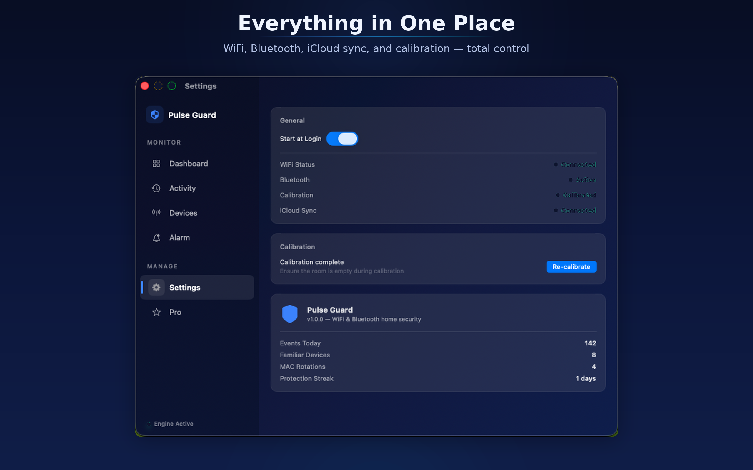 Pulse Guard Settings