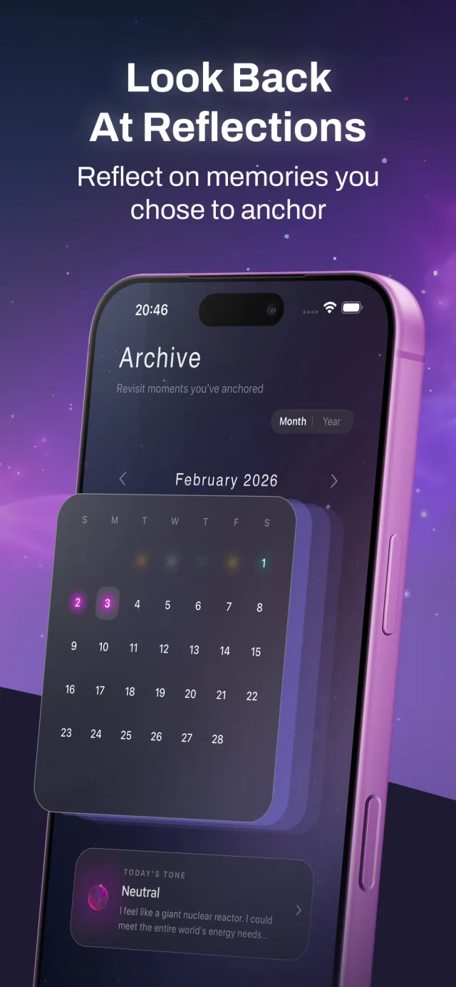ShadowART - Archive calendar for past reflections