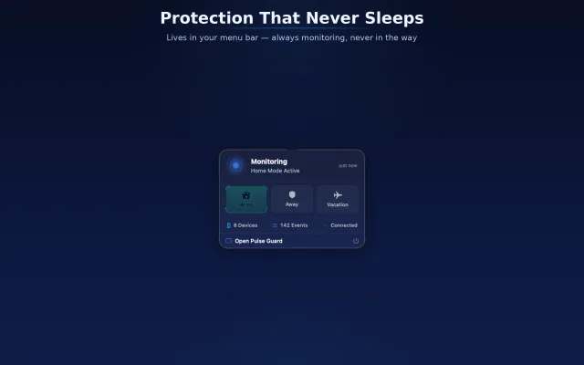 Pulse Guard Menu Bar