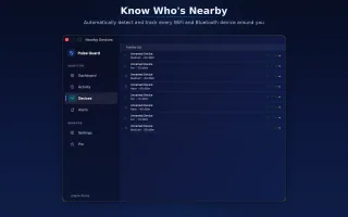 Pulse Guard device monitoring
