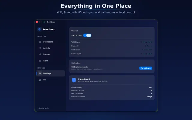 Pulse Guard Settings