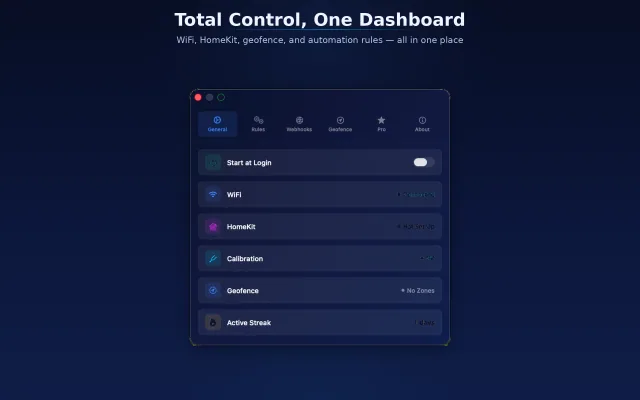 Pulse Home Settings